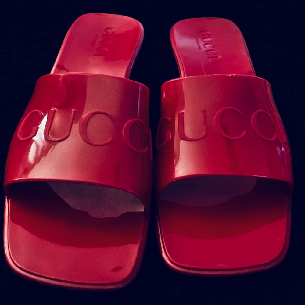 Gucci Women's Red Slide Sandals